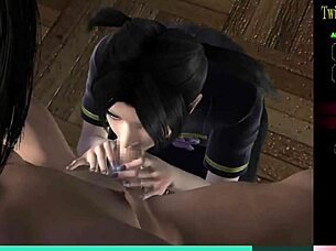 the twin succubi have the same skills in sucking big cocks in episode 13