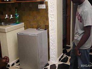 Is this black African threesome bareback orgy with twinks sucking and fucking?