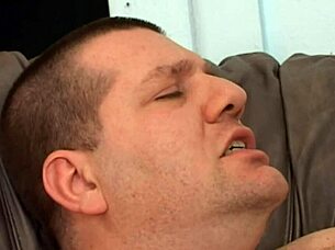 Incredible Hairy Teen Fucked Hard By Fat Old Man!