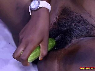 naughty latina masturbates with big dildo during new year festival