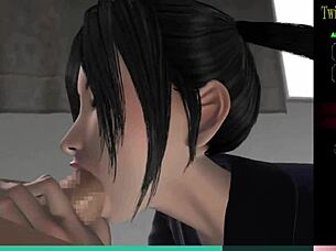 the twin succubi have the same skills in sucking big cocks in episode 13