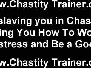 Your Useless Cock Gets Locked In Chastity Device Now