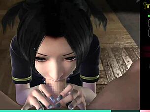 the twin succubi have the same skills in sucking big cocks in episode 13