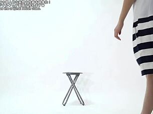 a person enjoys popping balloons in a fetish video