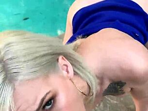 Blonde Teen Kiara Cole Has Public Sex After Break-In Pov