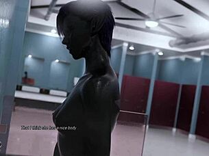 want to see this alien babe masturbate in the shower?