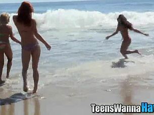 Can These Teens Handle The Threeway Facial?