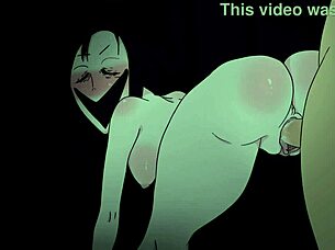 terrible momo chooses a guy for the night but when he arrived he cried with fear but fucked anyway hentai cartoon parody
