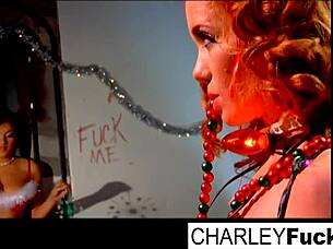 Does Charley fuck her sexy girlfriend passionately?