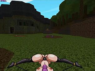 In Slooter Hentai Game, the Futanari Barbarian Heroine Saves the Day by Fucking All the Monster Girls with Her Big Cock