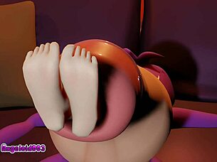 Cock vore with Cherry in 3D hentai