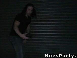 Dirty Amateur Hotties Suck Monster Cocks In Public 4some Fucking