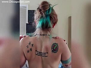 Emotional Teasing Ride On Stepbro With Toys And Tattoo In Taboo Roleplay