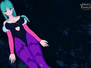 Morrigan, Horny Succubus, Wants Your CUM! Follow Her JERK OFF Instructions!