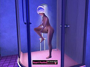 showering with a cartoon twist 😊