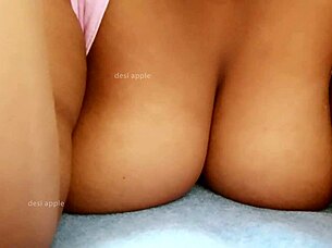 myanmar girlfriend shows sexy tits on webcam with friend