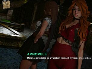 Eternum 176: Καμπύλη Κορίτσι Anime σε Σέξι Ρούχα Δείχνει Μεγάλα Τιτς σε 3D Παιχνίδι