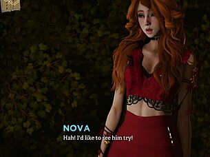 Eternum 176: Curvy Anime Girl In Sexy Outfit Shows Big Tits In 3D Game