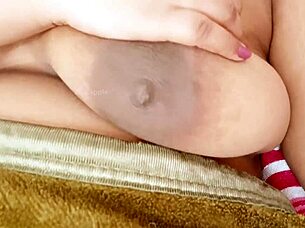 My wife shows her big boobs in indian style