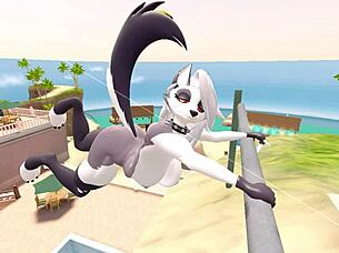 loona skips work to play hooky with her boss in cartoon.