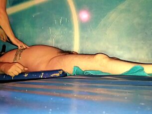 i'm her slave in facesitting with gag dildo