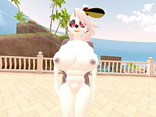 loona skips work to play hooky with her boss in cartoon.