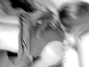 Blondie attempts big black cock deepthroat