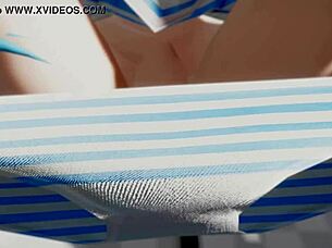 Miku Teases Wet Masturbation in Pool Photoshoot