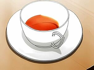 Does the teacher get creampied in bondage hentai?