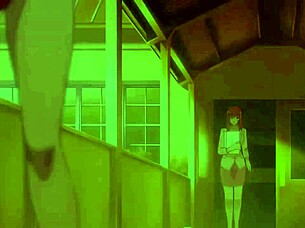 Does the teacher get creampied in bondage hentai?