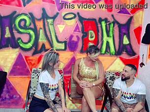 Beatriz Sampaio Shakes Her Big Ass During Lesbian Kiss