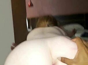 interracial encounter with white girl doggy style