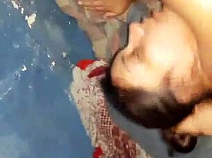 is this young girl screaming with pleasure from blowjob and ass fucking?