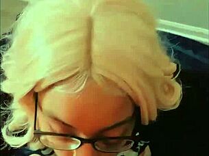 Blonde Barbie Enjoys Deepthroat And Blowjob With Ebony Big Black Cock