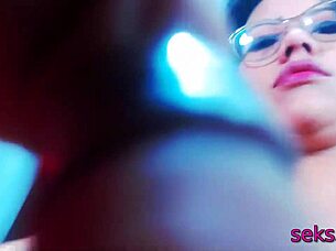 I watch this babe with her hairy wet pussy on webcam