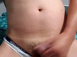 Watch The Gay Boy Masturbate In His Underwear With Intense Pleasure