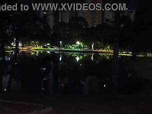 Bruna Santiny Intensely Fucks Big Black Cock In The Park With Amateur Passion