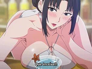 Naughty mom bent over in doggystyle anal fucking!