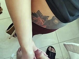 hot ass pantyhose teen 18+ striptease at window and play with dick