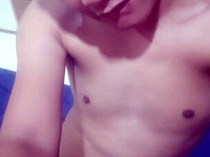 thai gay boy enjoys his favorite hobby in a relaxed setting