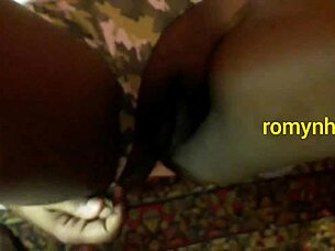 the skinny girl enjoys a relaxing session on webcam.