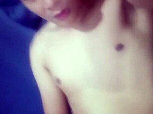 thai gay boy enjoys his favorite hobby in a relaxed setting