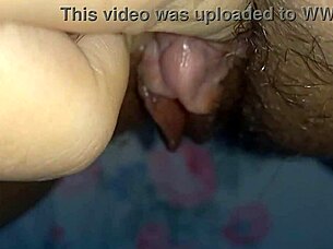 anime hentai big clit pulsing in softcore scene with big pussy