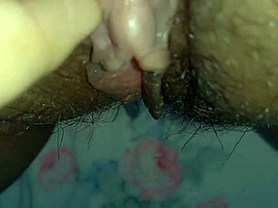 anime hentai big clit pulsing in softcore scene with big pussy