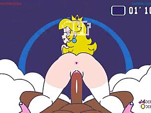 الأميرة بيتش تركب زب كبير داكن في أكشن هنتاي جامح