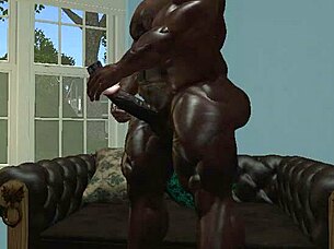 muscled old bull flashes huge dick on facetime
