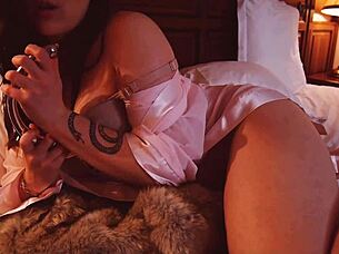 Young Wife Gives Edging Jerk Off Instructions After Work