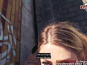 I had public sex on Berlin autobahn with German tattoo slut