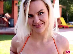 Blonde MILF Slimthick Vic Rides Cock Hard