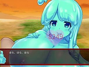 SUCCUBUS DUEL VS SLIME SUCCUBUS: DETAILED HENTAI ACTION WITH BIG TITS.